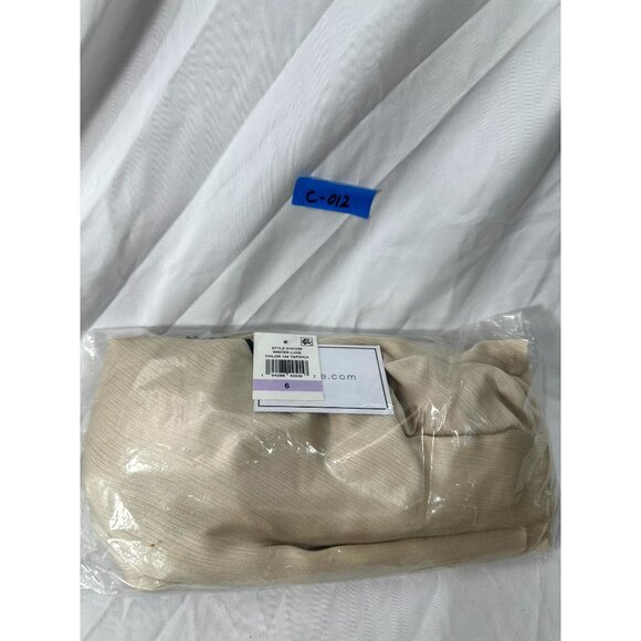 1.STATE Winter Luxe Blouse Top Square Neckline Puff Sleeve Womens Tapioca Size 6 - Picture 3 of 3